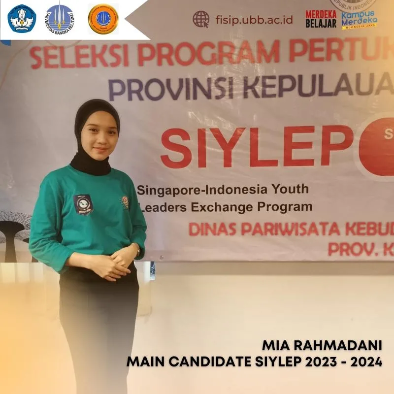 Mia Rahmadani, Mahasiswi Sastra Inggris UBB yang akan Terbang ke Singapura