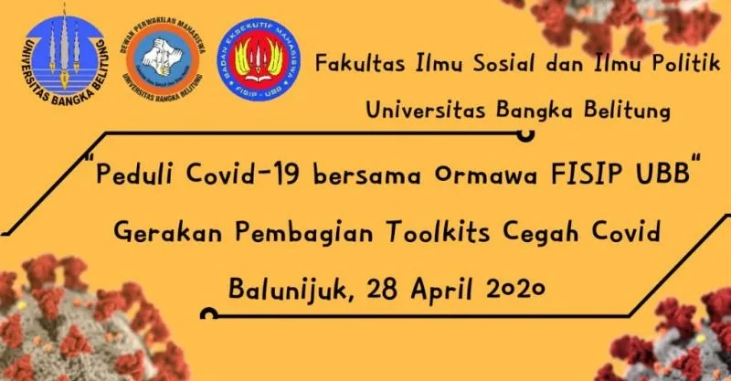Peduli Sesama, Organisasi Mahasiswa FISIP UBB Bagikan Paket Untuk Pencegahan Penyebaran Virus Corona