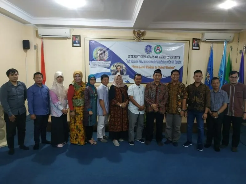 Pertemuan ke-1 International Class on Asian Community 2020, FISIP UBB Hadirkan Prof. Purwo Santoso (Guru Besar UGM)