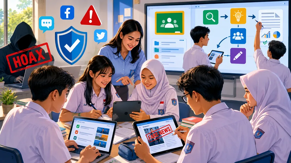 Combatting Hoaxes: How the Google Classroom-Assisted MULGRANING Model Boosts High Schoolers' Digital Literacy